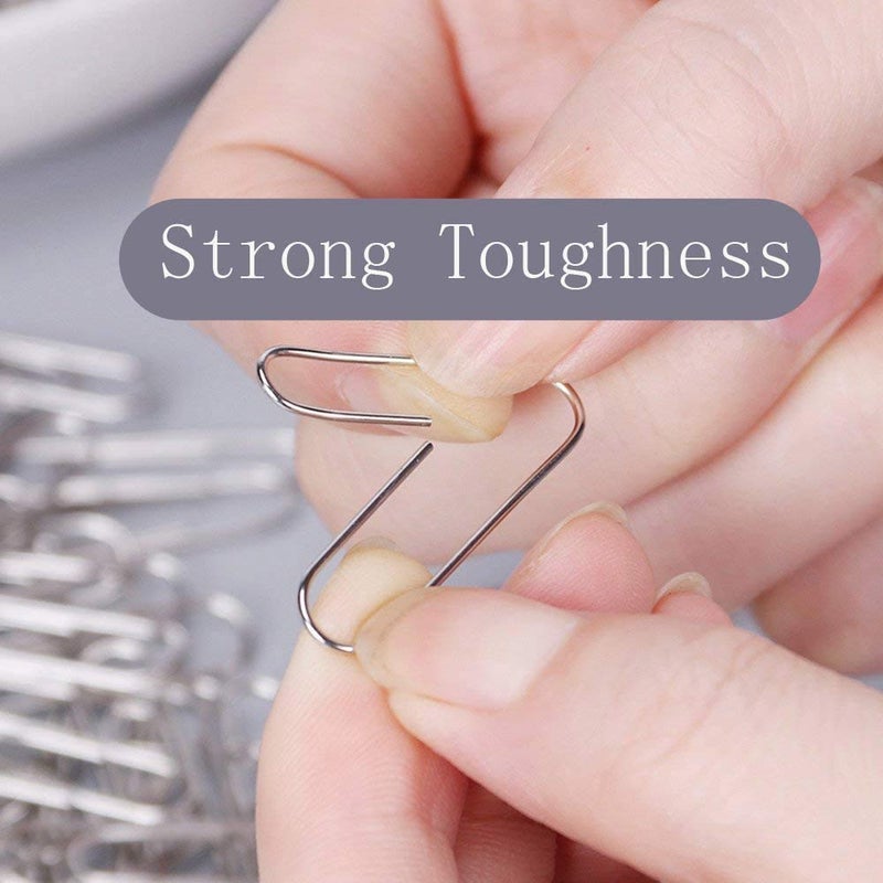 Vinaco Paper Clips Smooth Silver, Medium and Jumbo Paper Clip (1.3 inch & 2.0 inch), Durable and Rustproof, Coated Paper Clips Great for Office School and Personal Use - Image 5